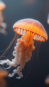 Podświetlona meduza w grafice