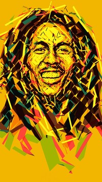 Portret Boba Marleya w grafice