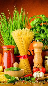 Produkty do przygotowania spagetti