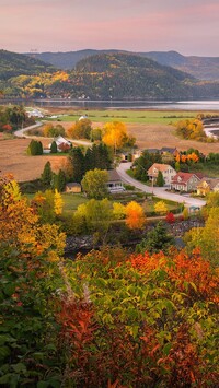 Prowincja Quebec jesienią
