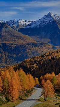 Przełęcz Passo del Bernina w Szwajcarii