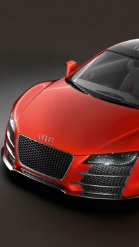 Przód czerwonego Audi R8