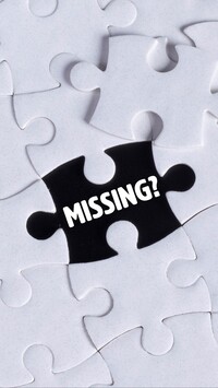 Puzzle z napisem Missing