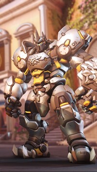 Reinhardt w zbroi z gry Overwatch 2