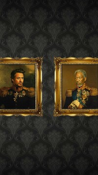 Robert Downey Jr i Morgan Freeman