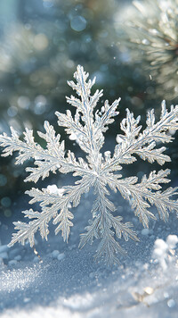 Rozświetlona śnieżynka