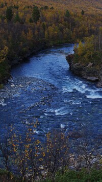 Rzeka Abiskojokk w Szwecji