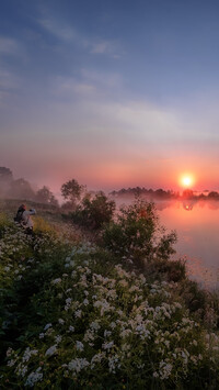 Rzeka Dubna o świcie