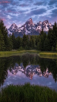 Rzeka Snake River i góry Teton Range