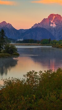 Rzeka Snake River i góry Teton Range