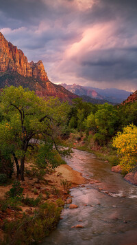 Rzeka Virgin River w Parku Narodowym Zion