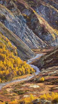 Rzeka w norweskim Parku Narodowym Rondane