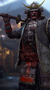 Samuraj Kensei z mieczem