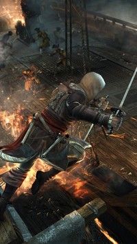 Scena z gry akcji Assassins Creed 4