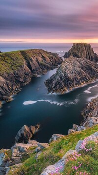 Skaliste wybrzeże w hrabstwie Donegal