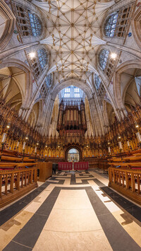 Sklepienie Katedry York Minster w Yorku