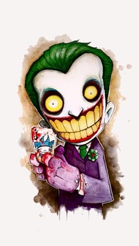 Śmiejący się mały Joker