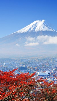 Śnieg na górze Fuji