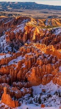 Śnieg w Parku Narodowym Bryce Canyon