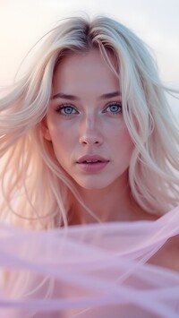 Spojrzenie niebieskookiej blondynki