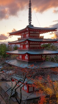 Świątynia Chureito Pagoda w Japonii