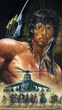 Sylvester stallone w filmie Rambo 3
