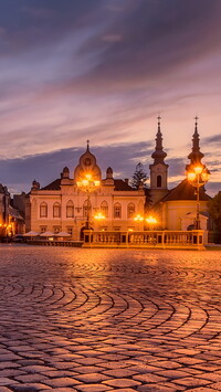 Timisoara w Rumunii o świcie
