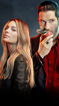 Tom Ellis i Lauren German w serialu Lucyfer