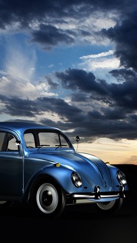 Volkswagen Garbus w kolorze nieba