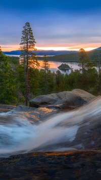 Widok na jezioro Tahoe Lake