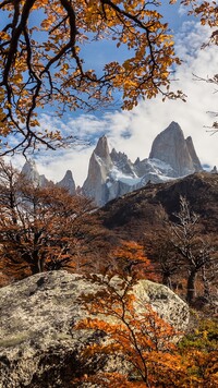 Widok na szczyt Fitz Roy