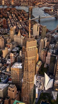 Widok z lotu ptaka na Nowy Jork