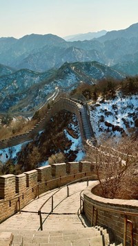 Wielki Mur Chiński zimą