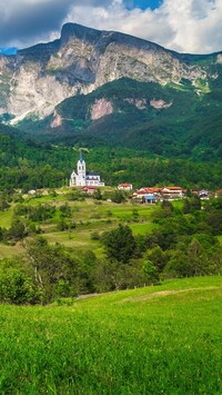 Wieś Dreznica w Słowenii
