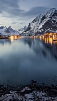 Wieś Reine w Norwegii