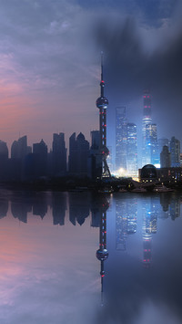 Wieża Oriental Pearl Tower w Szanghaju