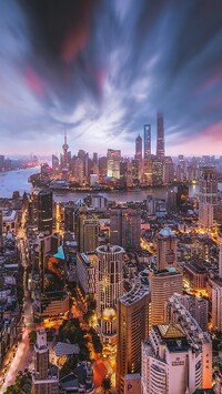 Wieżowce w Szanghaju