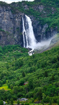 Wodospad Feigefossen w Norwegii