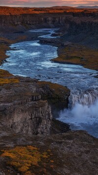 Wodospad Hafragilsfoss w Islandii