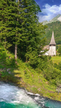 Wodospad Jaun na rzece Jaunbach