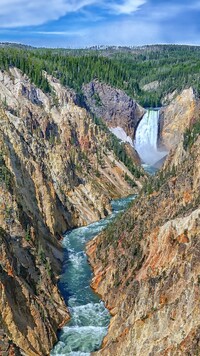Wodospad Lower Yellowstone River Falls
