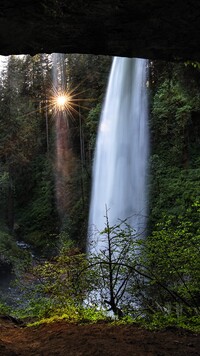 Wodospad Silver Waterfall w Oregonie