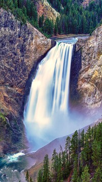 Wodospad Upper Yellowstone River Falls