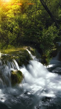 Wodospad w Parku Narodowym Plitvice