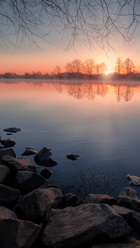 Wschód słońca nad rzeką Dubna