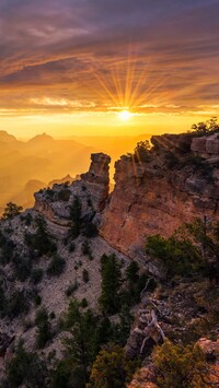 Wschód słońca nad Wielkim Kanionem Kolorado
