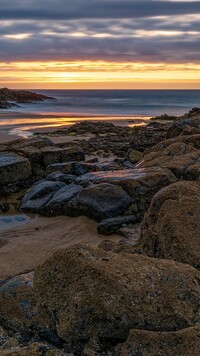 Wybrzeże Plage de La Garde w Bretanii