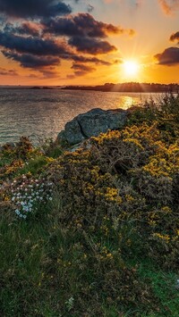 Wybrzeże Pointe de la Garde Guerin w Bretanii