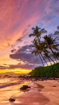 Zachód słońca na Hawajach