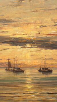 Żaglówki na morzu w malarstwie Hendrika Willema Mesdaga